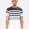 04651/Jersey Stripe Tee - White -Modern Pant Wear Shop 04651 Jersey Stripe Tee White 20231004114015
