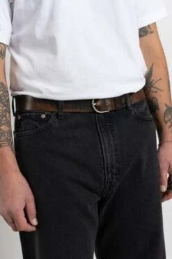 Orslow101 Dads Fit Denim Jeans - Black Stone Wash -Modern Pant Wear Shop 101 Dad s Fit Denim Jeans Black Stone Wash 20231024005710 1