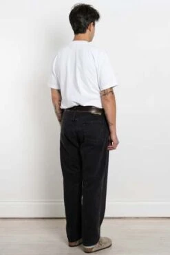 Orslow101 Dads Fit Denim Jeans - Black Stone Wash -Modern Pant Wear Shop 101 Dad s Fit Denim Jeans Black Stone Wash 20231024005711 2