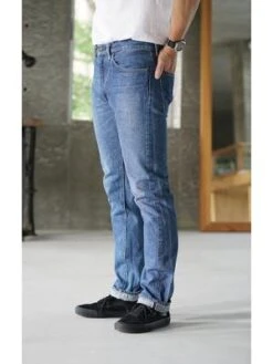 Orslow107 Ivy Fit Selvedge Denim - 2 Year Wash -Modern Pant Wear Shop 107 Ivy Fit Selvedge Denim 2 Year Wash 20221209001014 1