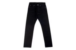 Iron Heart14oz Selvedge Denim Medium High Rise Tapered Jeans - Black