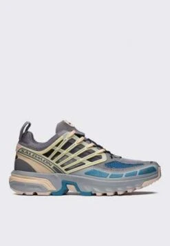 SALOMONACS Pro Shoes - Pewter/Monument/Aegean Blue