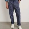 Alex MillField Cotton Herringbone Pant - Storm Blue