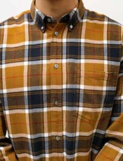 Norse ProjectsAnton Organic Flannel Check Shirt Cumin - Yellow -Modern Pant Wear Shop Anton Organic Flannel Check Shirt Cumin Yellow 20231026005929
