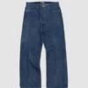 AuraleeSelvedge Faded Light Denim Lightning Effect Pants - Indigo 1 AuraleeSelvedge Faded Light Denim Lightning Effect Pants - Indigo -Modern Pant Wear Shop Auralee Selvedge Faded Light Denim Lightning Effect Pants Indigo 20230602151743