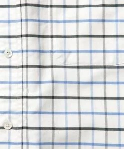 Beams PlusStretch Oxford Tattersall Button Down Shirt - Sax -Modern Pant Wear Shop BEAMS PLUS Stretch Oxford Tattersall Button Down Shirt Sax 20231016213239 2