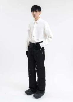 C2H4KNITTING GLOVES - BLACK