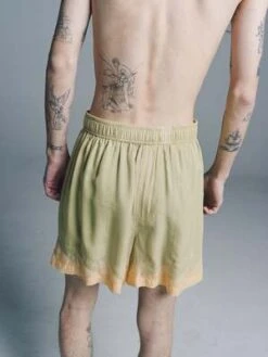 BODECitron Silk Deco Zig-Zag Short - Apricot -Modern Pant Wear Shop BODE Citron Silk Deco Zig Zag Short Apricot 20221202023021