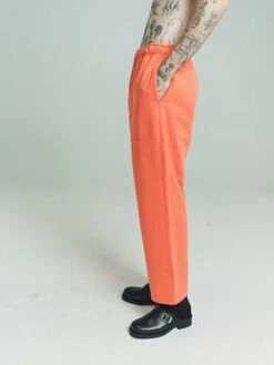 BODEFlame Heavyweight Jersey Sweatpants - Orange -Modern Pant Wear Shop BODE Flame Heavyweight Jersey Sweatpants Orange 20230603001037
