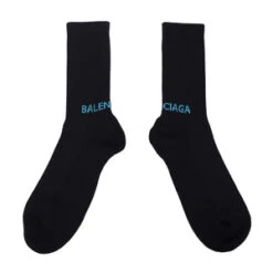 BalenciagaLogo Socks - Black