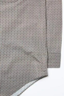 Beams PlusOpen Collar Geometric Print Classic Fit Shirt - Brown -Modern Pant Wear Shop Beams Plus Open Collar Geometric Print Classic Fit BROWN 20210318020201 1