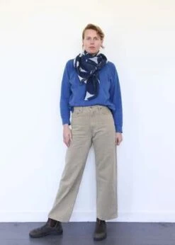 Auntie OtiBig Shapes Dupatta - Indigo -Modern Pant Wear Shop Big Shapes Dupatta Indigo 20230928054154