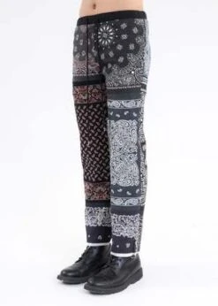 Children Of The DiscordanceChildren Of The Discordance Bandana Patchwork Pants - Black Multi -Modern Pant Wear Shop Black BANDANA PATCHWORK PANTS 20220707060558 1