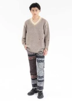 Children Of The DiscordanceChildren Of The Discordance Bandana Patchwork Pants - Black Multi -Modern Pant Wear Shop Black BANDANA PATCHWORK PANTS 20220707060559 1