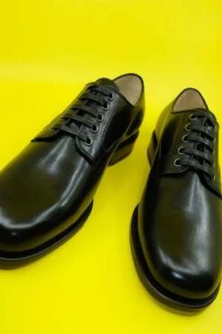 LemaireCow Leather Square Derby - Black -Modern Pant Wear Shop Black Cow Leather Square Derby 20230721051042 1