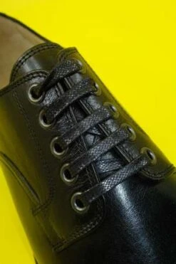 LemaireCow Leather Square Derby - Black -Modern Pant Wear Shop Black Cow Leather Square Derby 20230721051042