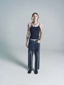 Our LegacyTech Jersey Slender Tank - Black