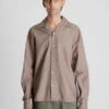 Lite YearCamp Collar Shirt - Mocha -Modern Pant Wear Shop Camp Collar Shirt Mocha 20231007231337