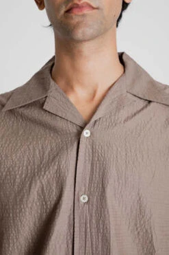 Lite YearCamp Collar Shirt - Mocha -Modern Pant Wear Shop Camp Collar Shirt Mocha 20231007231338 3