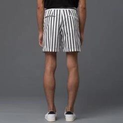 Carlos CamposCargo Pocket Shorts - Black/White Stripe -Modern Pant Wear Shop Carlos Campos Cargo Pocket Shorts Black White Stripe 20180419024629