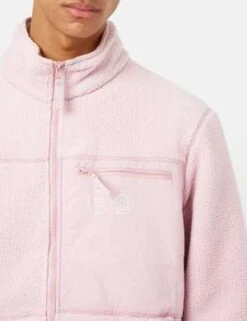 Carrier GoodsBorg Zip Through Fleece Jacket - Rose -Modern Pant Wear Shop Carrier Goods Borg Zip Through Fleece Jacket Rose 20221029040737 1
