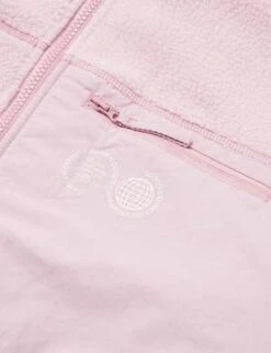 Carrier GoodsBorg Zip Through Fleece Jacket - Rose -Modern Pant Wear Shop Carrier Goods Borg Zip Through Fleece Jacket Rose 20221029040740
