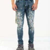 NEON DENIM BRANDDenim Pants Blue Paint Splatter -Modern Pant Wear Shop Denim Pants Blue Paint Splatter 20220913133155