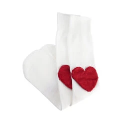 DoubletRed Heart Heel Socks - White -Modern Pant Wear Shop Doublet Red heart heel white socks 20221027081234