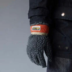 Elmer GlovesTeddy Gloves Wool 5 Fingers - Khaki/Pile -Modern Pant Wear Shop ELMER Teddy Gloves Wool Pile Khaki 5 Fingers EM353 20231004191416 1