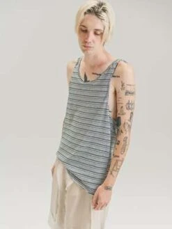 Edward CumingCotton Linen Jersey Tank - Stripe -Modern Pant Wear Shop Edward Cuming Cotton Linen Jersey Tank Stripe 20220328225938