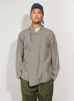 Engineered GarmentsTibet LC Shirt - Natural/Black Stripe -Modern Pant Wear Shop Engineered Garments Tibet Shirt Natural Black LC Stripe 20230112185535 2