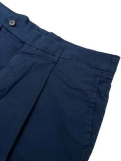 FreshCotton One-Pleat Shorts - Navy -Modern Pant Wear Shop FRESH Cotton One Pleat Shorts In Navy 20230529172131 2