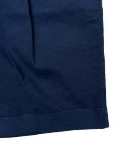 FreshCotton One-Pleat Shorts - Navy -Modern Pant Wear Shop FRESH Cotton One Pleat Shorts In Navy 20230529172132
