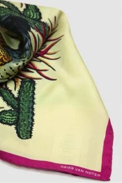 Dries Van NotenFan Scarf - Fucsia -Modern Pant Wear Shop Fan Scarf Fucsia 20230823180933