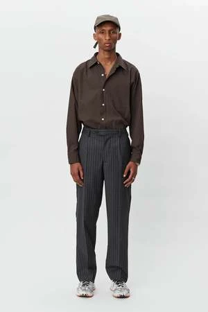 MfpenFormal Trousers - Grey Pinstripe 4 MfpenFormal Trousers - Grey Pinstripe - Image 2
