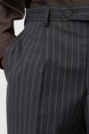 MfpenFormal Trousers - Grey Pinstripe 8 MfpenFormal Trousers - Grey Pinstripe - Image 6