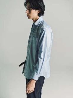 GR10KClean Poplin Polartec Long Sleeve Shirt - Blue -Modern Pant Wear Shop GR10K Clean Poplin Polartec Long Sleeve Shirt Blue 20231023203804