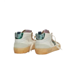 Golden GooseMID Star Nappa Upper Rubber Toe And Spur Vintage Laminated Star - White/Cream/Green -Modern Pant Wear Shop Golden Goose MID Star Nappa Upper Rubber Toe and Spur Vintage Laminated Star White Cream Green Men GMF00122 F003356 11229 20230412221130 2