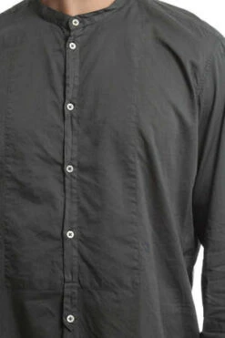 Massimo AlbaMassmio Alba Priest Collared Shirt - Graphite -Modern Pant Wear Shop Graphite Massmio Alba Priest Collared Shirt 20220811072407 3