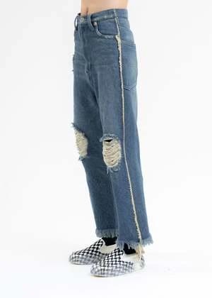 DoubletINDIGO X1.5 RESIZED DENIM PANTS - Indigo 6 DoubletINDIGO X1.5 RESIZED DENIM PANTS - Indigo - Image 4