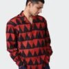 KardoRonen Long Sleeve Shirt - Red Triangle Block Print -Modern Pant Wear Shop Kardo Ronen Long Sleeve Shirt BP106 Red Triangle Block Print 20230927050847