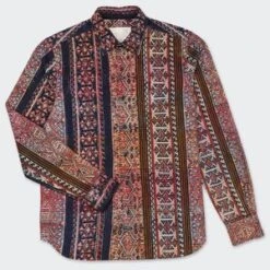 KardoRyan Long Sleeve Corduroy Shirt - Tapestry Block Print -Modern Pant Wear Shop Kardo Ryan Long Sleeve Corduroy Shirt BP102 Tapestry Block Print 20230927050853 2