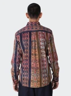 KardoRyan Long Sleeve Corduroy Shirt - Tapestry Block Print -Modern Pant Wear Shop Kardo Ryan Long Sleeve Corduroy Shirt BP102 Tapestry Block Print 20230927050853