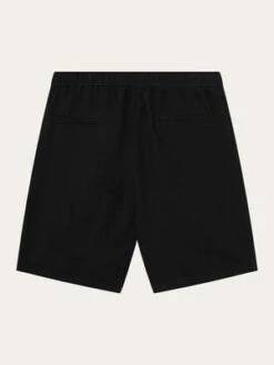 Knowledge Cotton ApparelLoose Linen Shorts - Black -Modern Pant Wear Shop Loose linen shorts in black 20230314162331