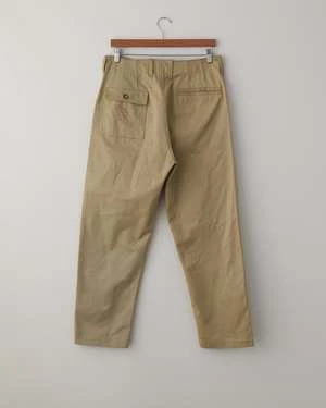 AdishDark Brown Makhlut Worker Cotton Chino Pants - Beige 4 AdishDark Brown Makhlut Worker Cotton Chino Pants - Beige - Image 2