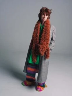 MarniPlush Scarf - Brown -Modern Pant Wear Shop Marni Plush Scarf Brown 20220822214535