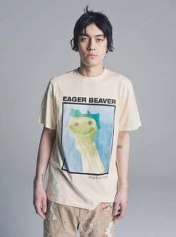 Martine RoseEager Beaver Classic T-Shirt - Vanilla -Modern Pant Wear Shop Martine Rose Eager Beaver Classic T Shirt Vanilla 20230325023825