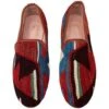 Ocelot MarketTurkish Kilim Loafers -Modern Pant Wear Shop Men s Turkish Kilim Loafers Red Black with Accent Colors 20230720002649