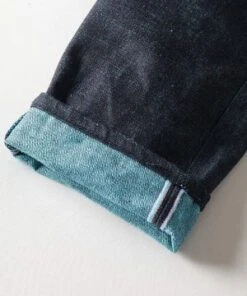 Momotaro Jeans0306-IM 15.7oz Indigo Tight Tapered Denim - Mint Blue -Modern Pant Wear Shop Momotaro 0306 IM 15 7oz Indigo Mint Blue Tight Tapered Denim 20230802225127 3