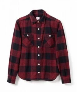 Momotaro JeansOriginal Triple Twill Herringbone Check Shirt - Red -Modern Pant Wear Shop Momotaro Original Triple Twill Herringbone Check Shirt Red 20230802225050 1